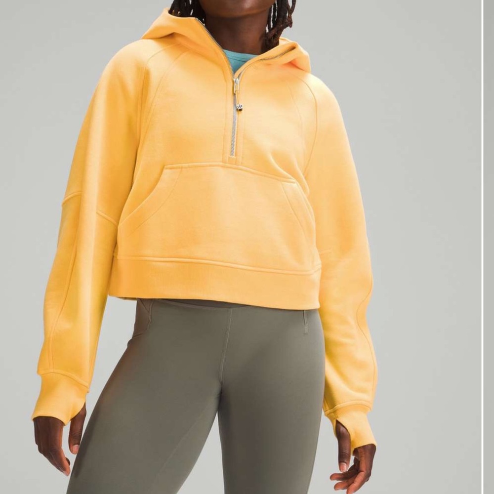Lululemon Scuba Oversized Half-Zip Hoodie M/L - Mango Dream